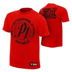 В интернет магазин реслинга поступила новая футболка рестлера Эй Джей Стайлз "Untouchable" красная, Футболка AJ Styles "Untouchable" Red